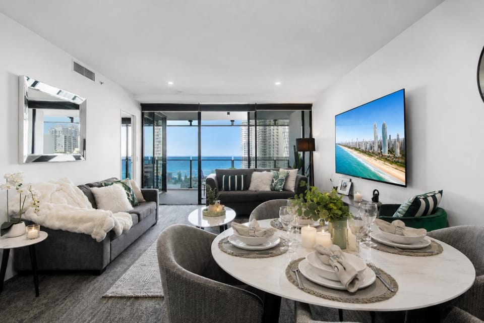 TV and multimedia, Living room, Seating area, Sea view