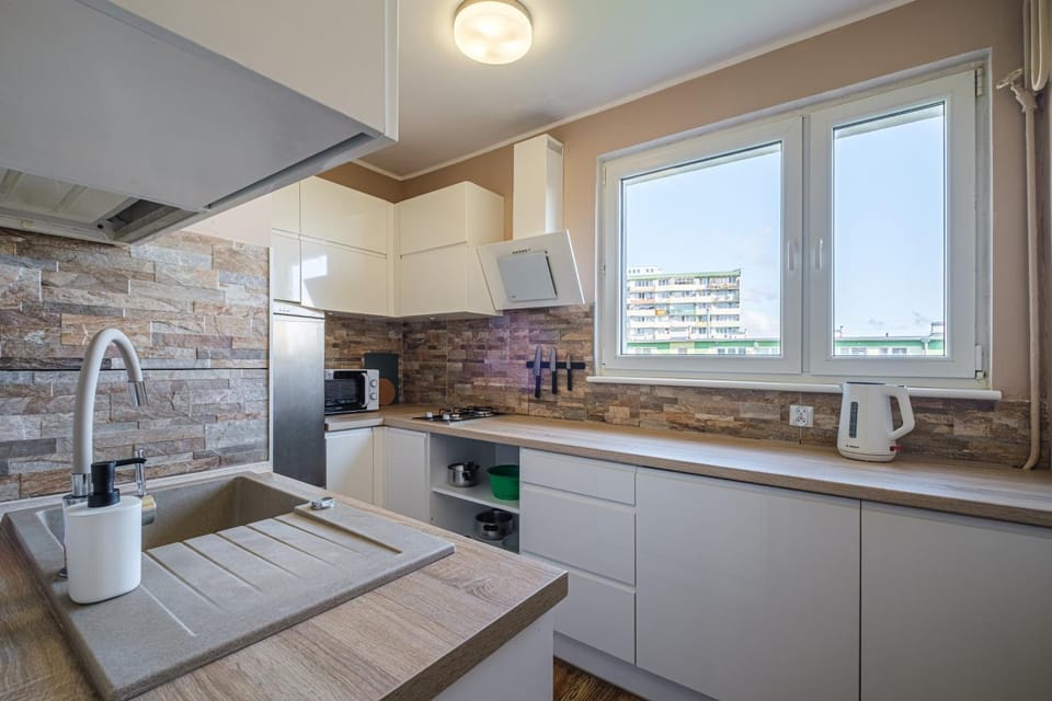 Kitchen or kitchenette, dishwasher