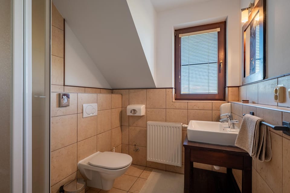 Toilet, Bathroom, towels