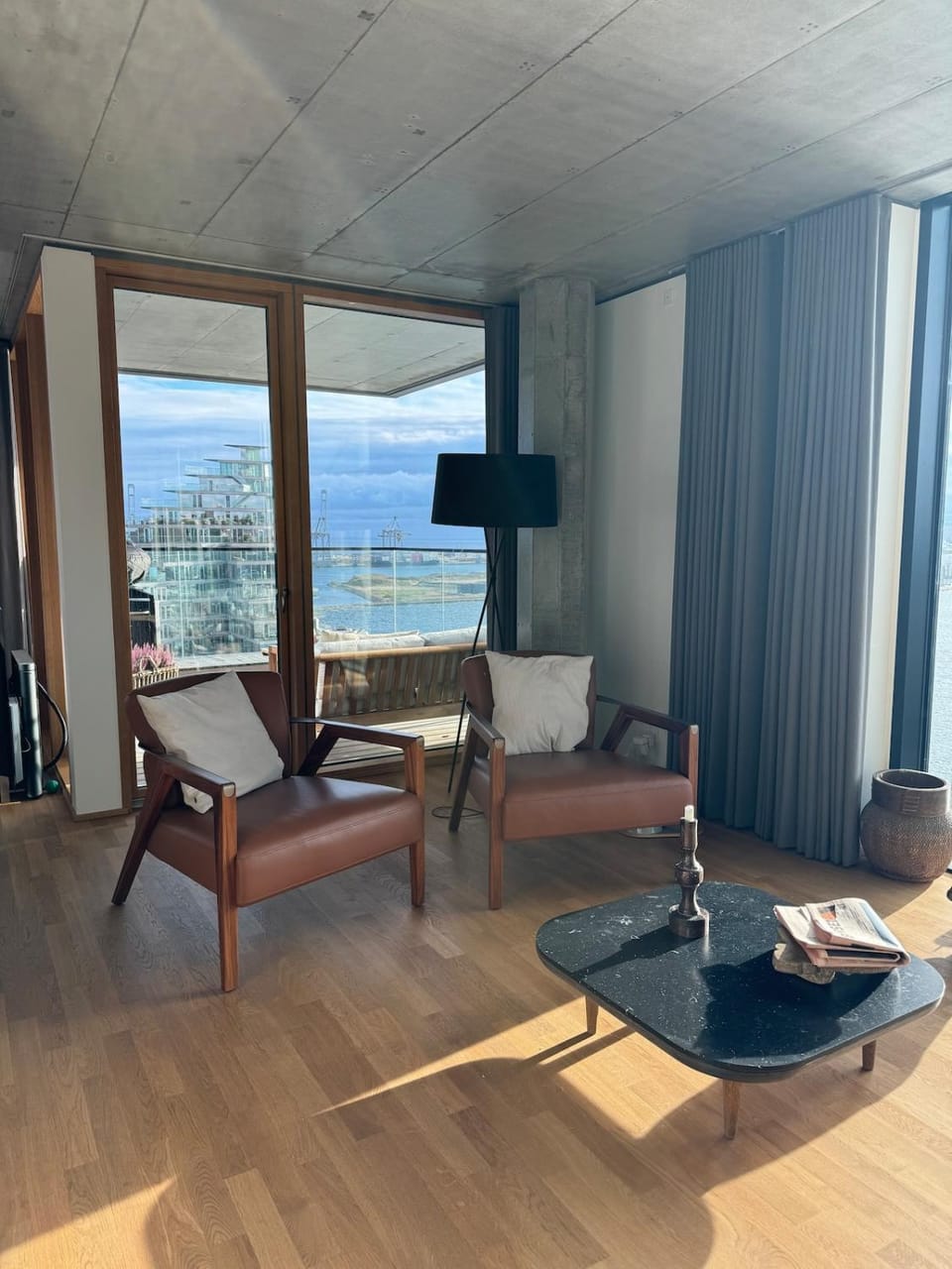 Stay in the clock in Kampanile Apartment in Aarhus