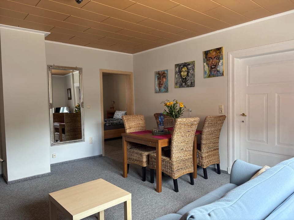 Living room, Seating area, Dining area