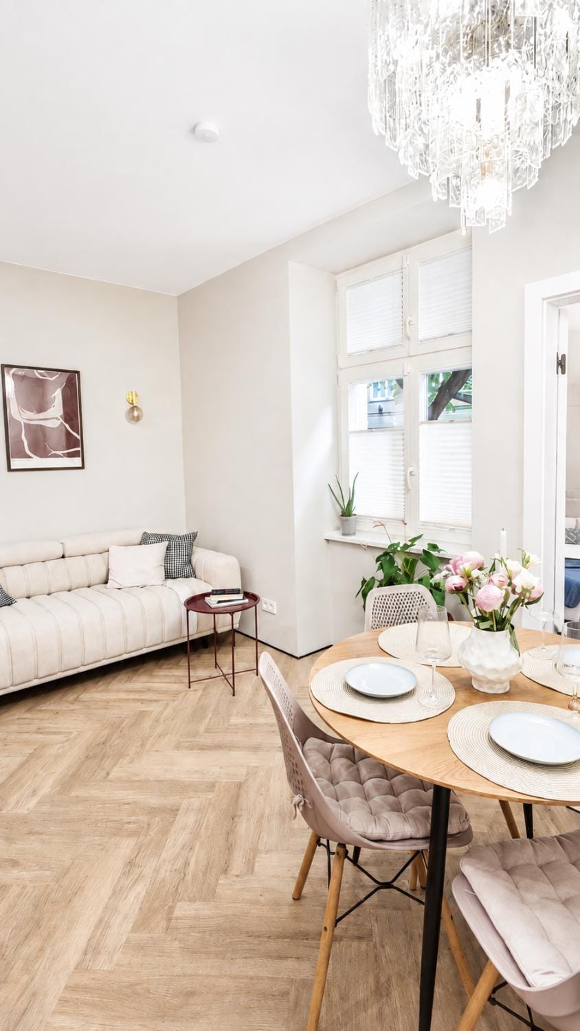 Living room, Seating area, Dining area