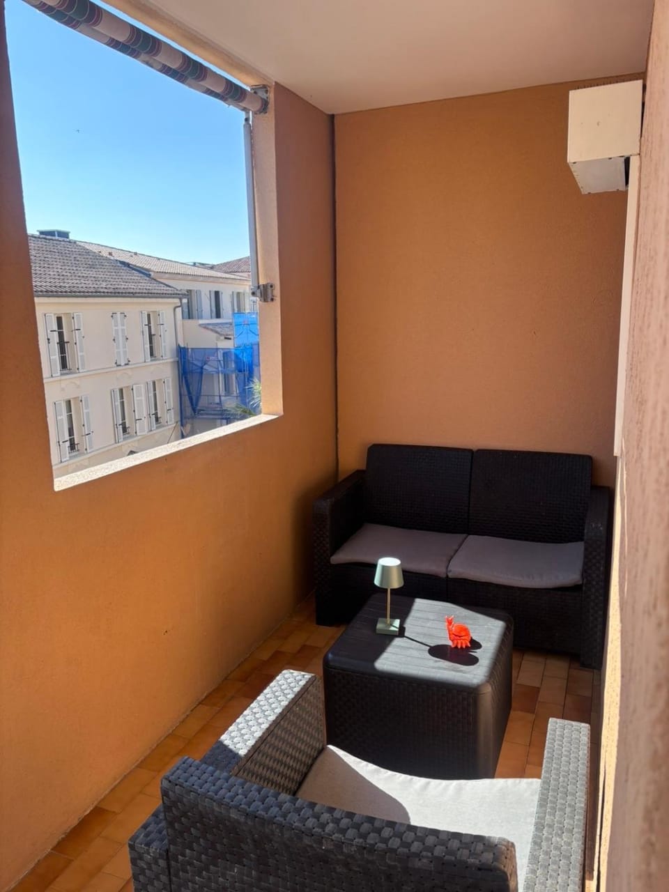 View (from property/room), Balcony/Terrace, Sunset, Quiet street view