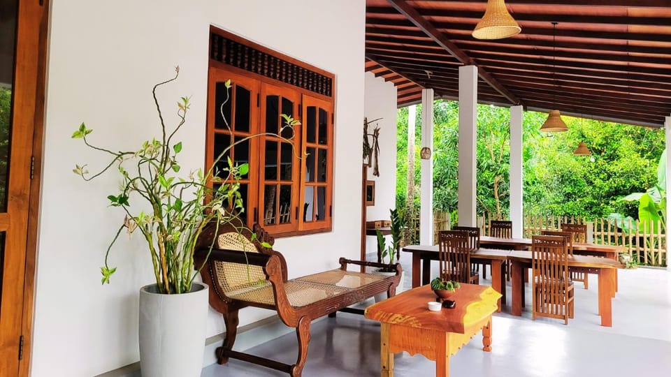 Property building, Day, Garden, View (from property/room), Seating area, Dining area, Garden view