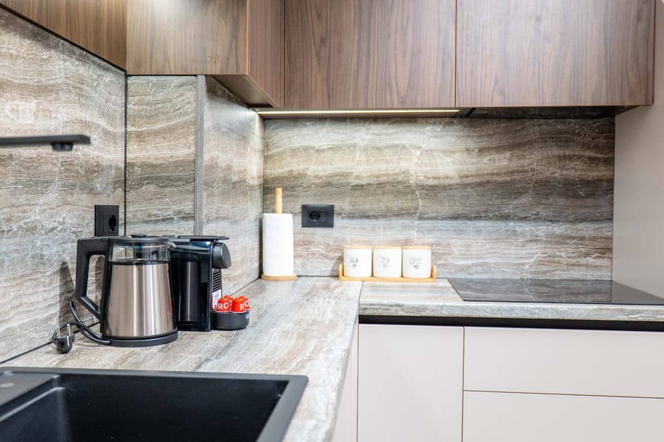Kitchen or kitchenette, toaster