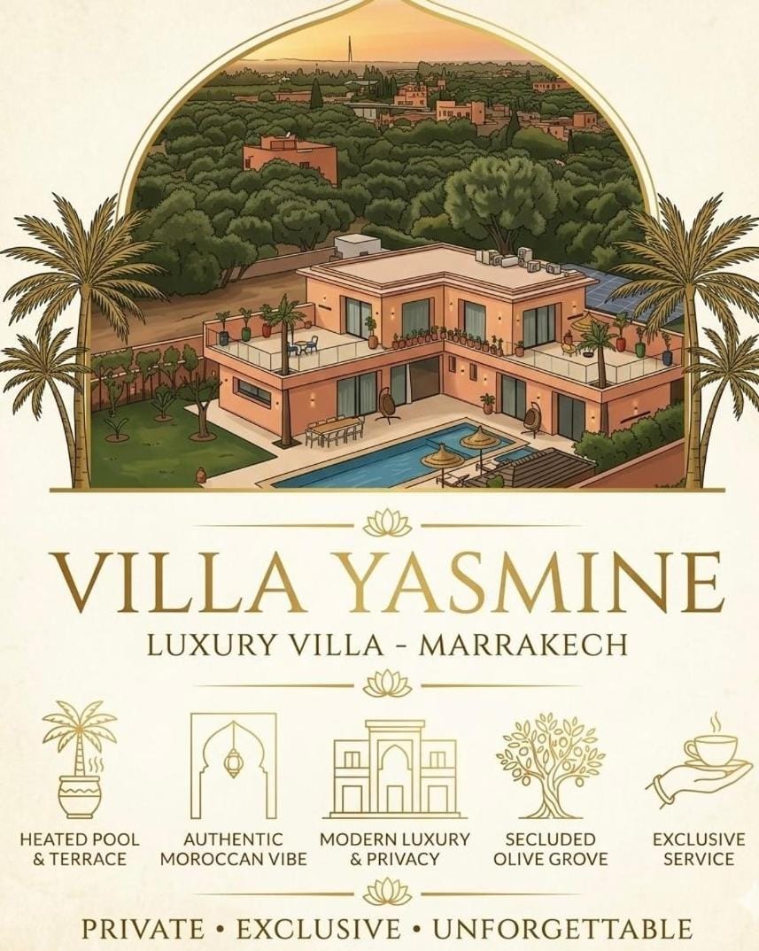 Villa Yasmine Marrakech, Pool, Hammam, Jacuzzi Villa in Marrakesh-Safi