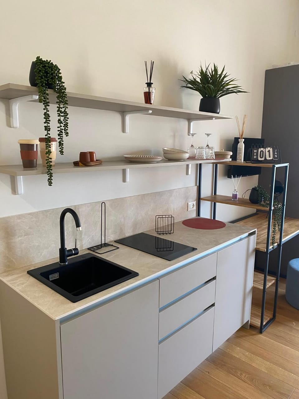 Kitchen or kitchenette, kitchen