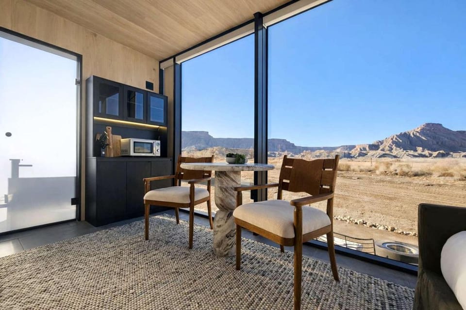 Contemporary Mirror Cabin Escape with Stargazing & Desert Views near Capitol Reef, Torrey Utah Cabin in Capitol Reef