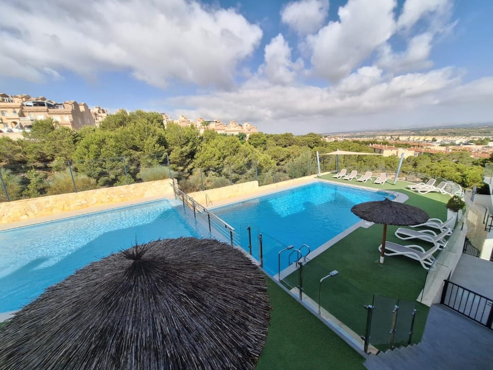 Natural landscape, Pool view, Swimming pool, sunbed