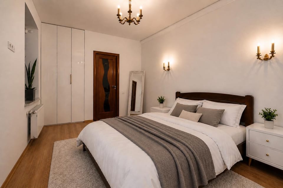 Bed, Bedroom, wardrobe