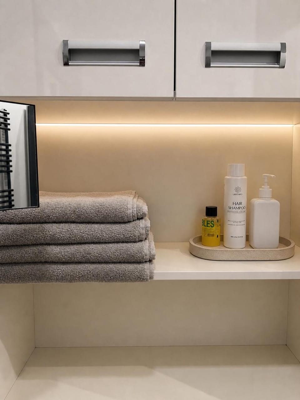 Bathroom, towels