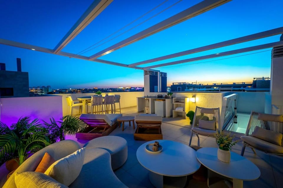 Unique Double 4 bed Penthouse with Huge Private Solarium in Flamenca Village Resort Apartment in Vega Baja del Segura