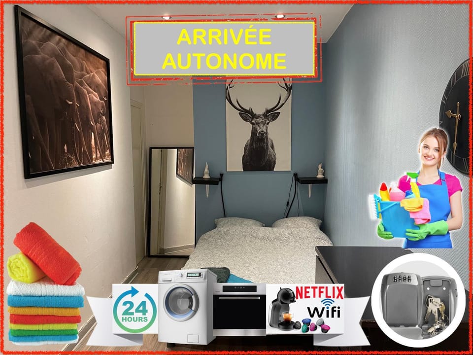 Bed, TV and multimedia, Coffee/tea facilities, Living room, Photo of the whole room, Decorative detail, Seating area, Bedroom, hair dryier, heating, internet, microwave, oven, stove, towels, washing machine, dryer, kitchen