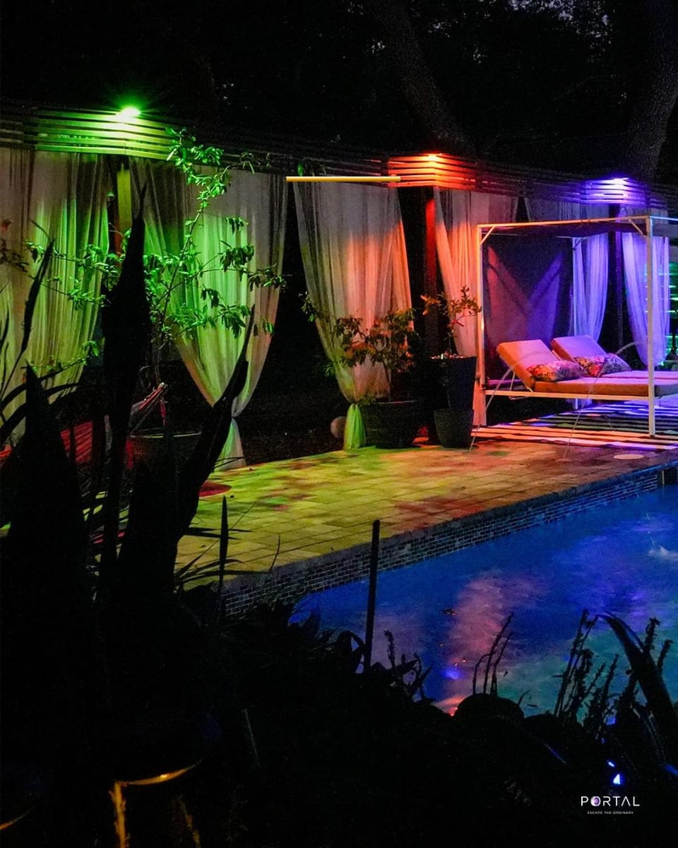 Night, Swimming pool