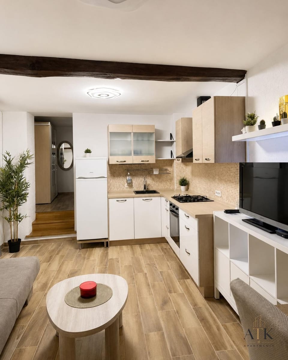 Living room, kitchen