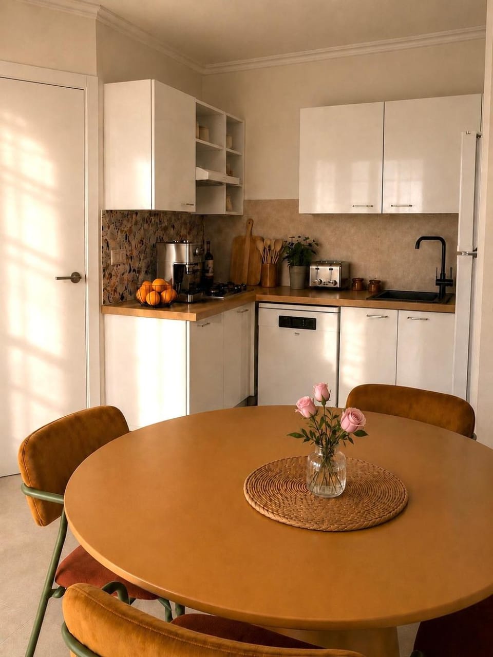 Kitchen or kitchenette, Dining area, toaster