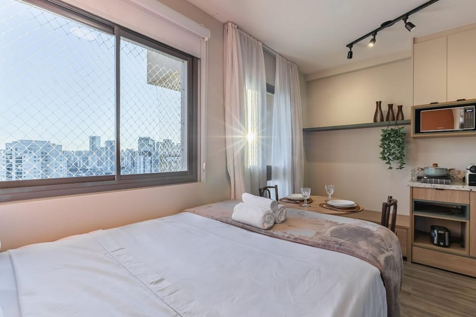 Moderno Studio no Brooklin | Piscina aquecida Apartment in Sao Paulo City