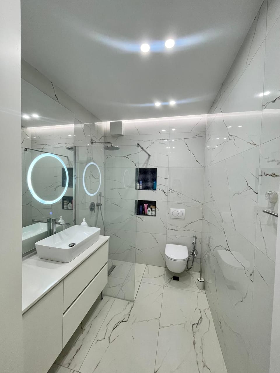 White Rooftop Living Apartment in Tirana