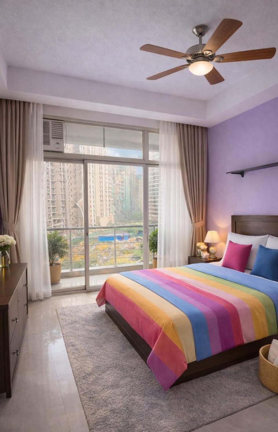 Couple friendly private apartment with balcony view Apartment in Noida