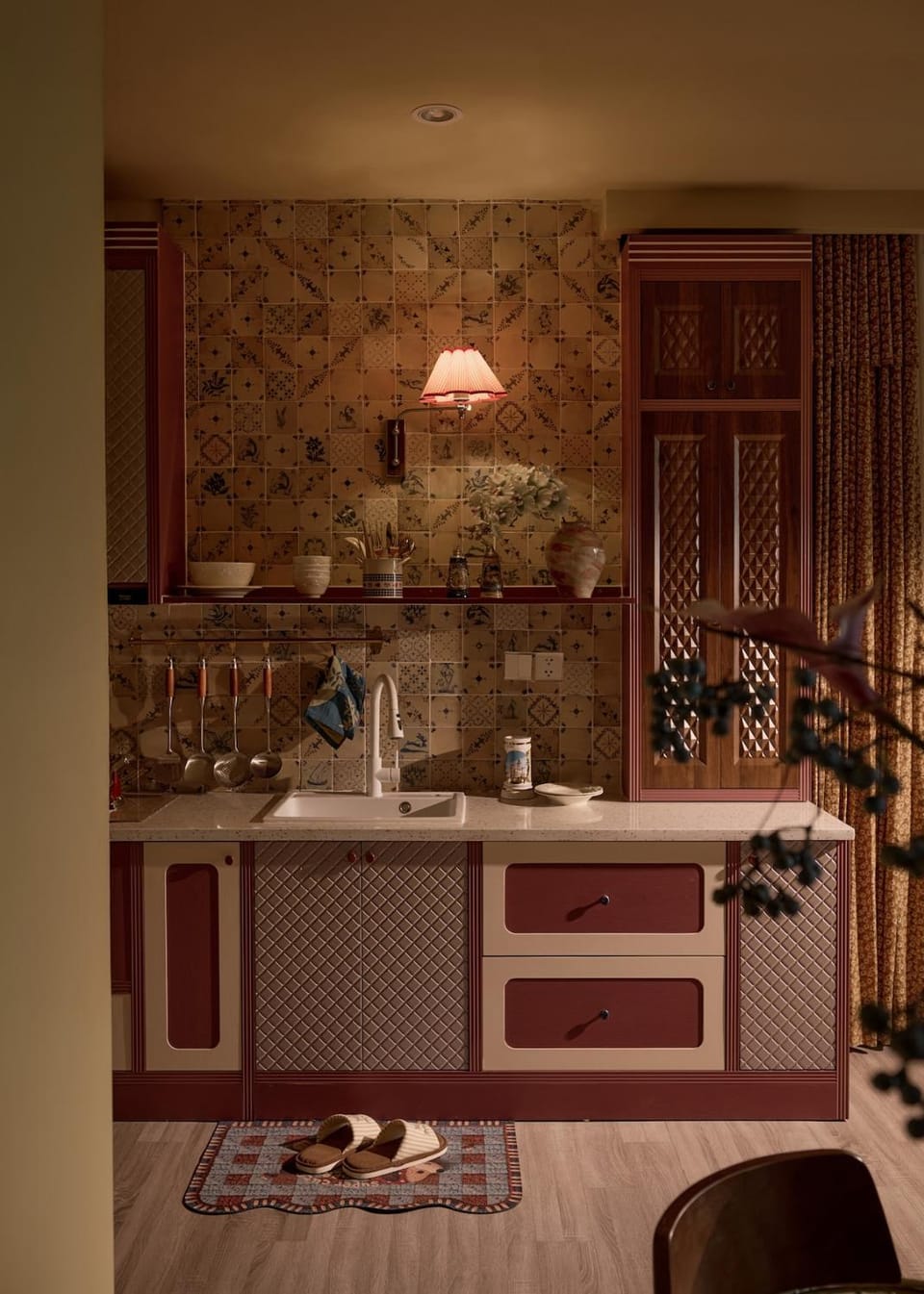 Communal kitchen, stove