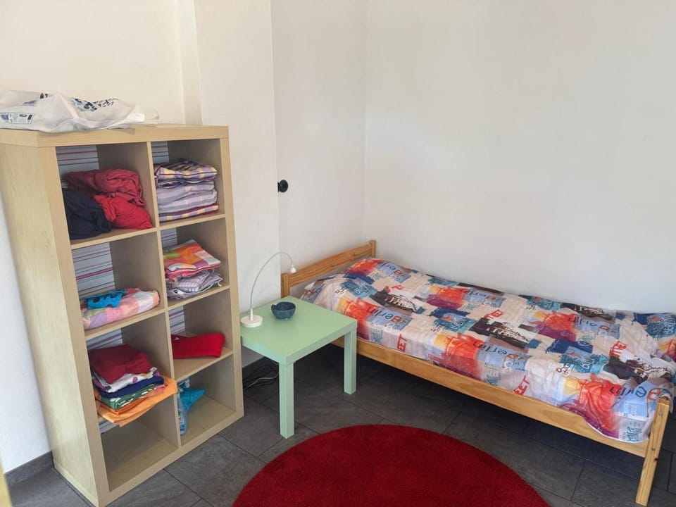 Property building, Living room, Bedroom