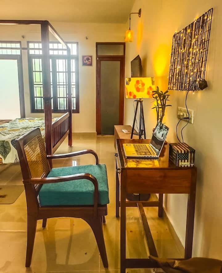 Stylish 3BHK Walk to Beach Outdoor Dining - HARMONY House in Puducherry
