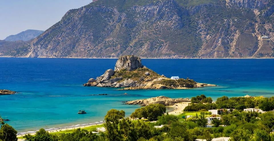 Natural landscape, Beach, Mountain view