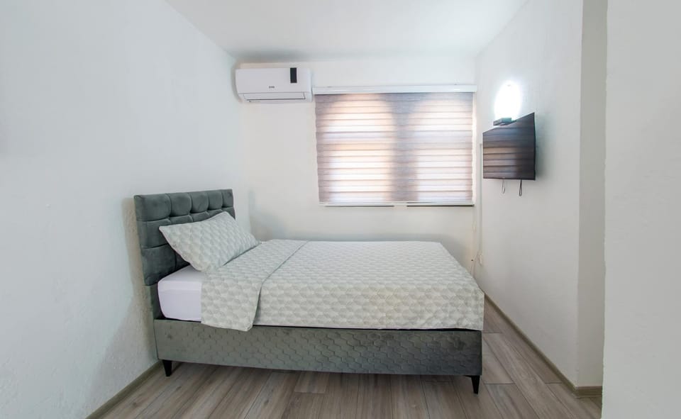 Bed, Bedroom, air conditioner