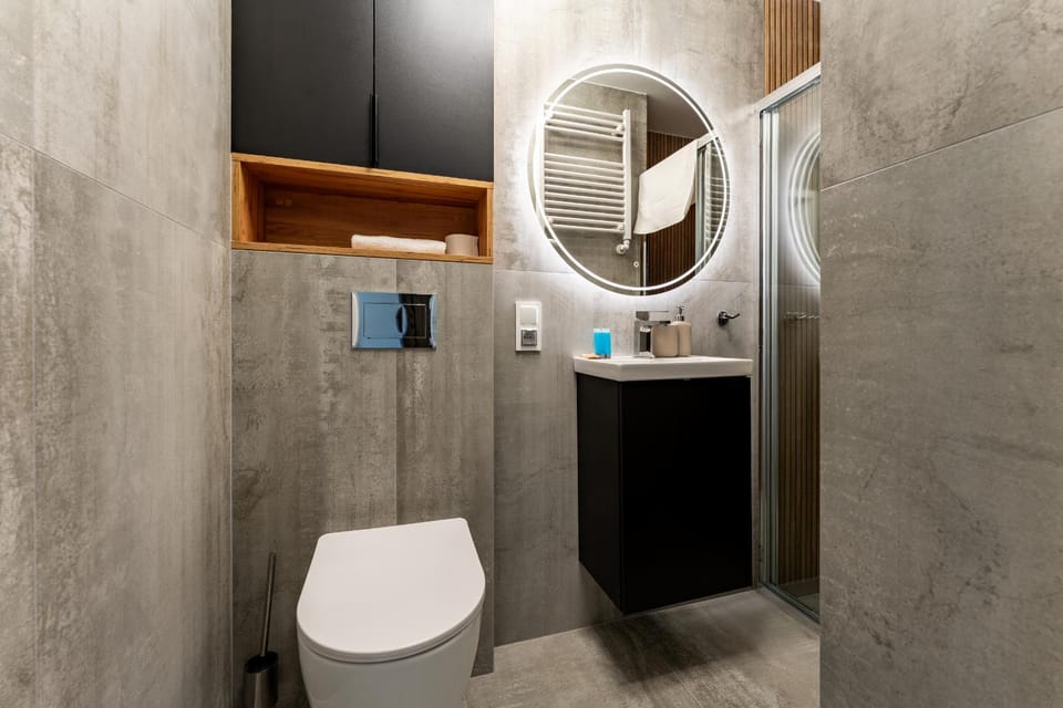 Shower, Toilet, Bathroom, towels