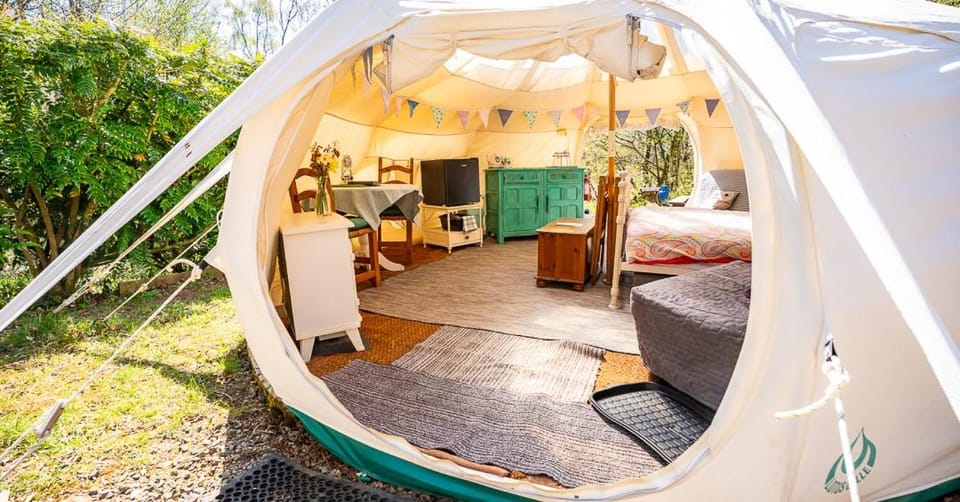 Snowdrop Bell Tent at Kingsmead Luxury tent in Wellington