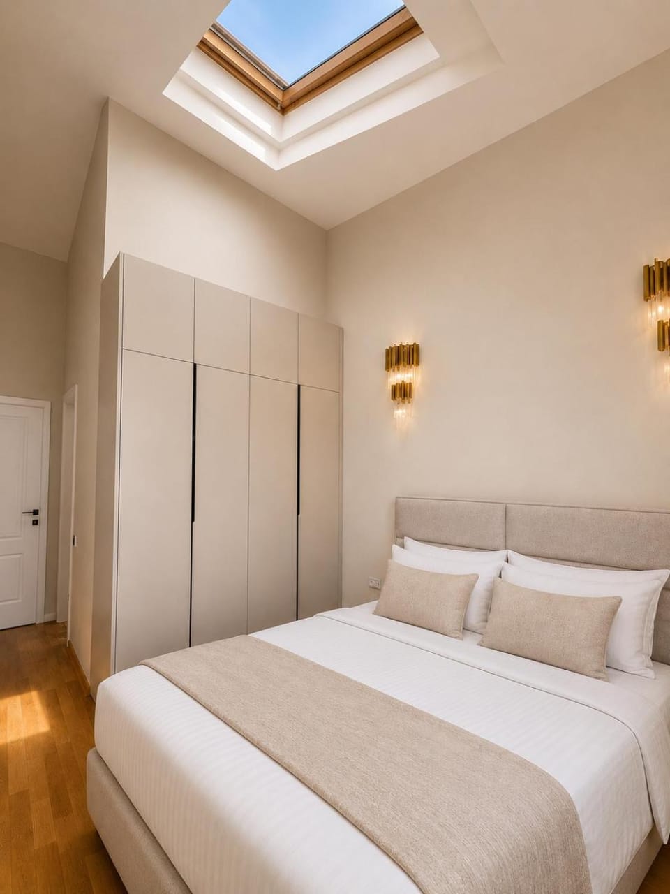 Bed, Photo of the whole room, Bedroom, wardrobe