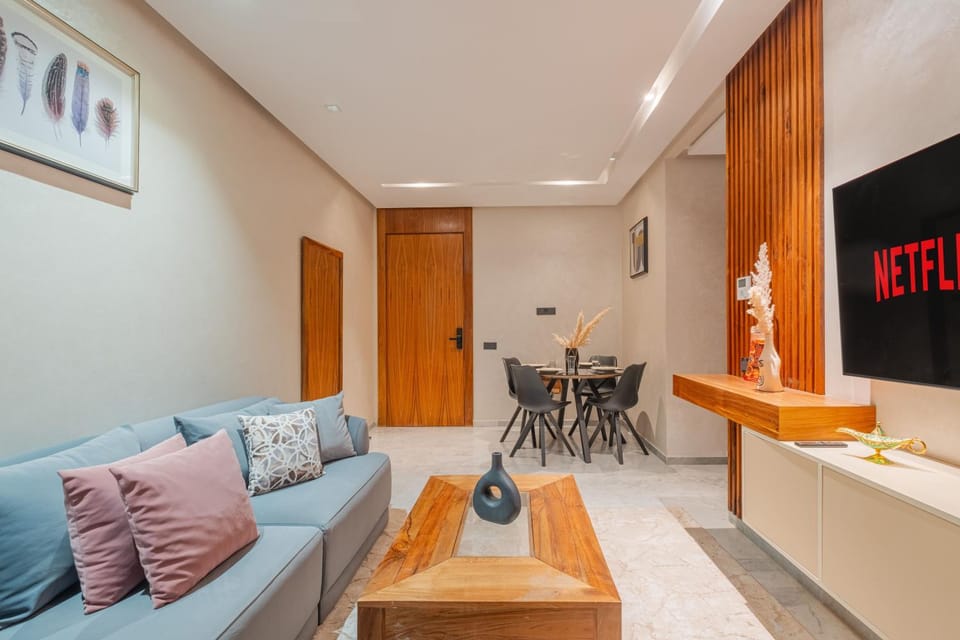 Central Family Apartement , Terrace, Parking, Clim Apartment in Marrakesh