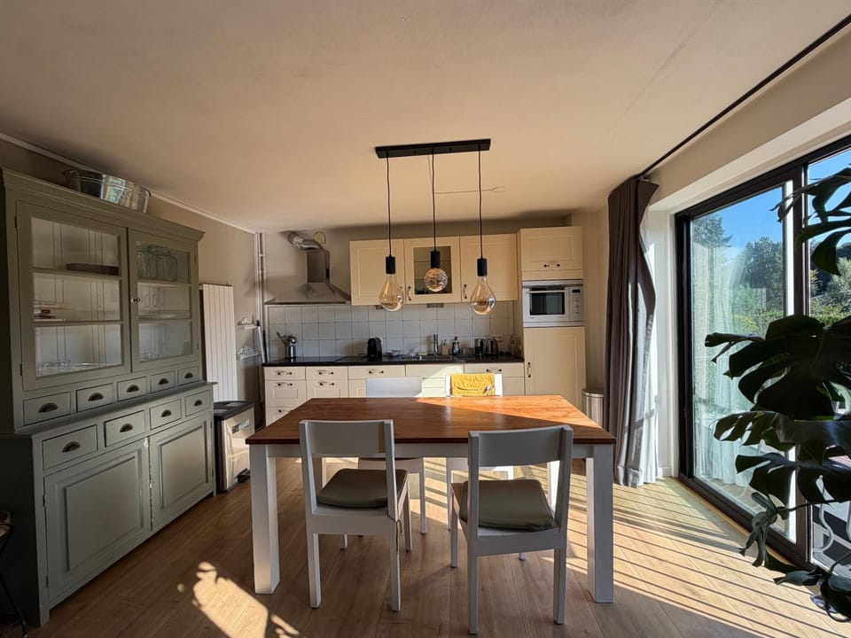 Kitchen or kitchenette, Dining area, oven, stove