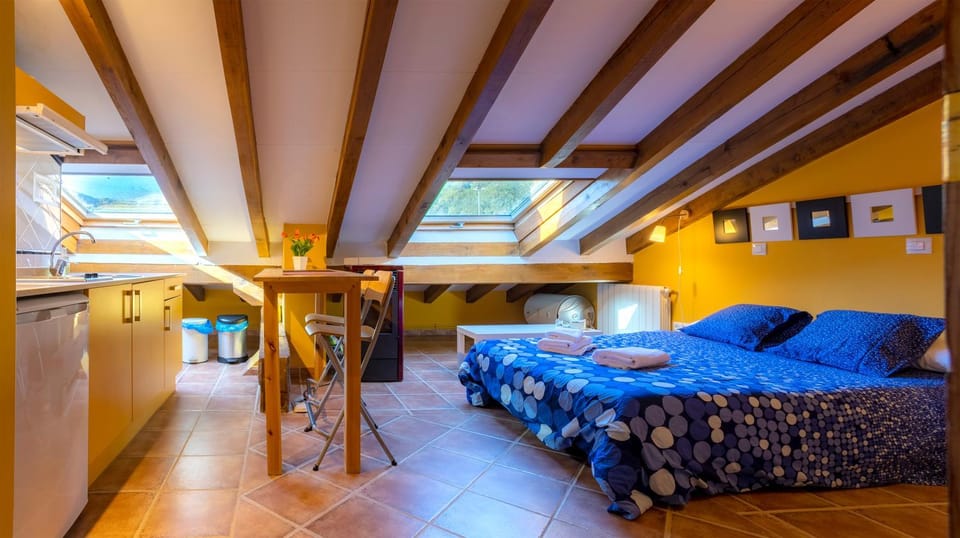 Bed, Kitchen or kitchenette, Photo of the whole room, Dining area, Bedroom, dishwasher