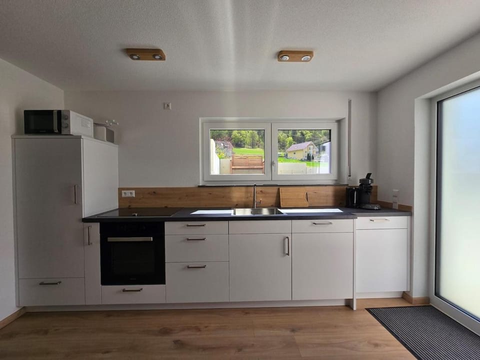 Kitchen or kitchenette, dishwasher, oven