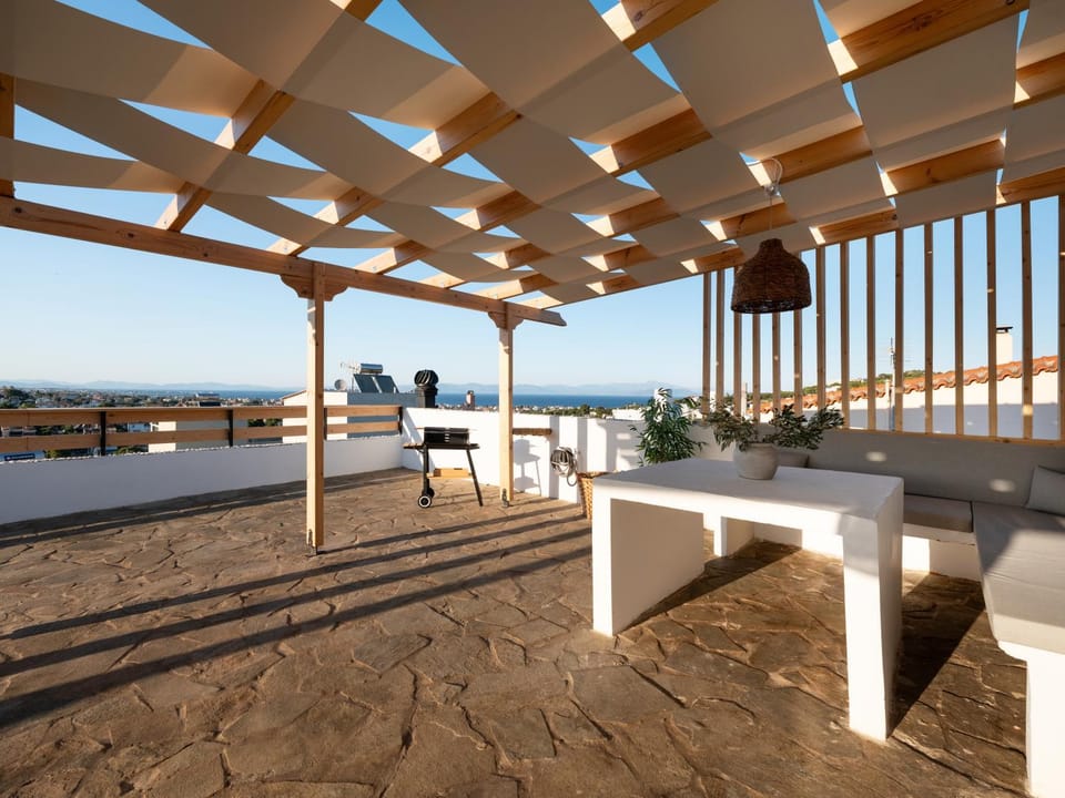 BBQ facilities, BBQ facilities, View (from property/room), Seating area, Sea view, Sea view