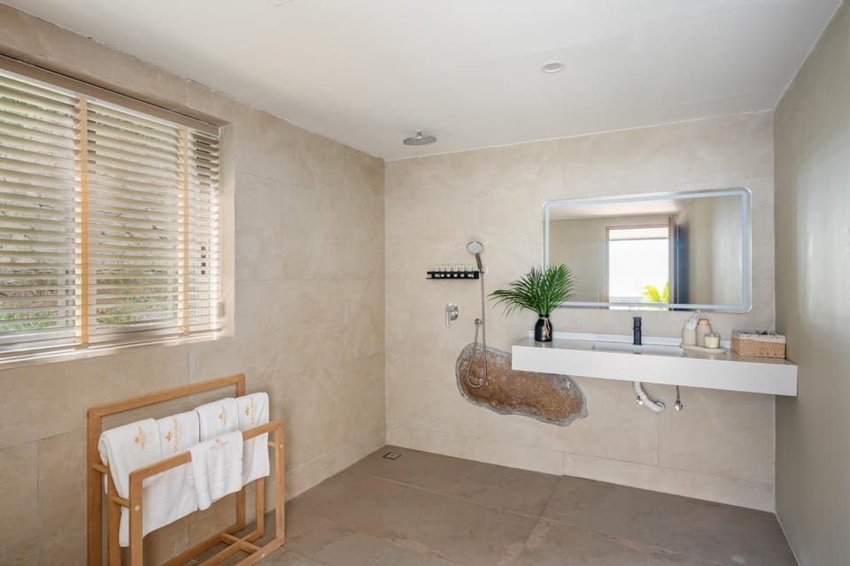 Bathroom, towels