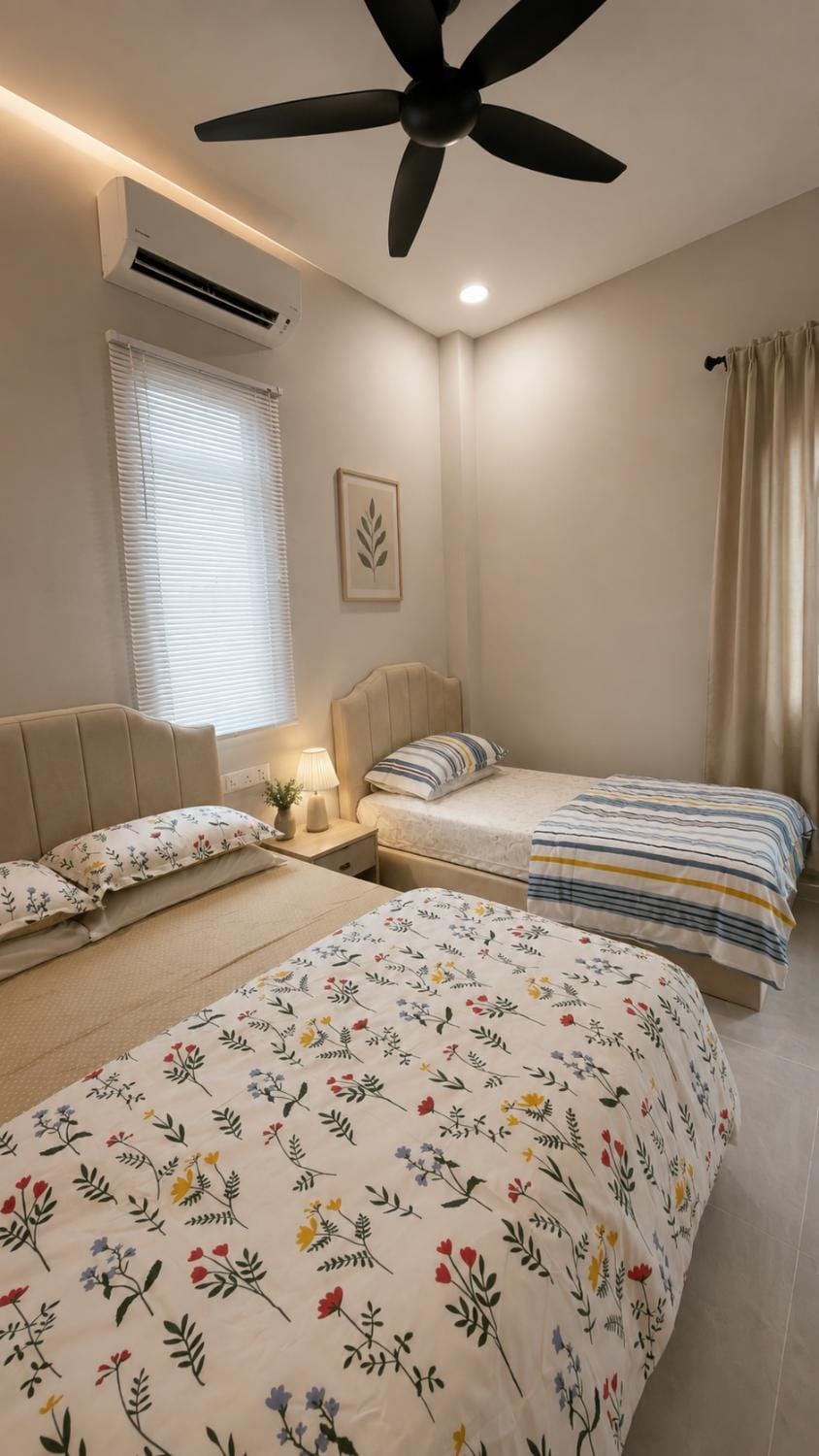 Bedroom, air conditioner