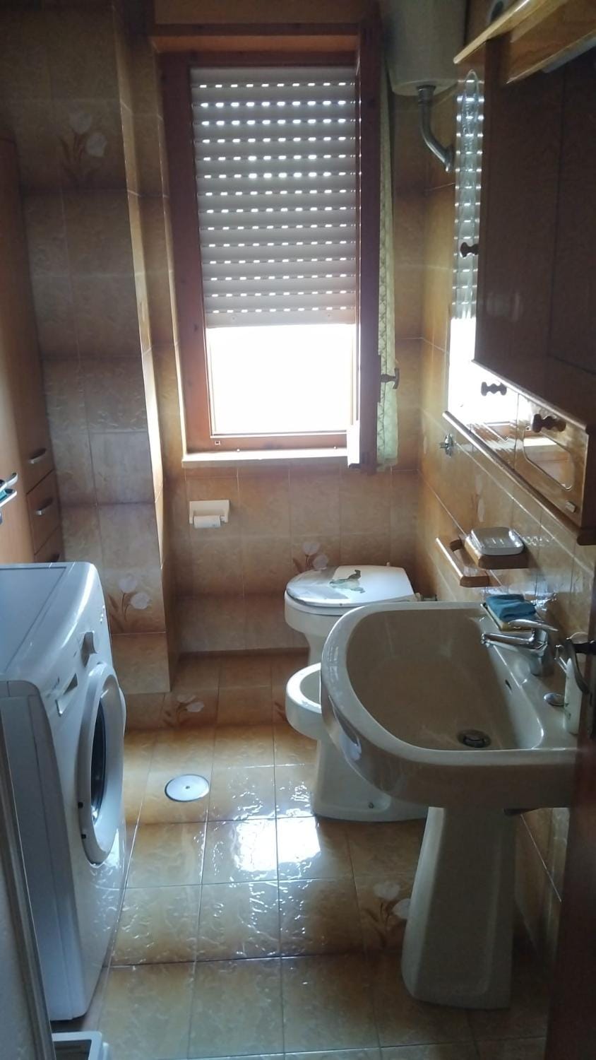 Toilet, Bathroom, washing machine