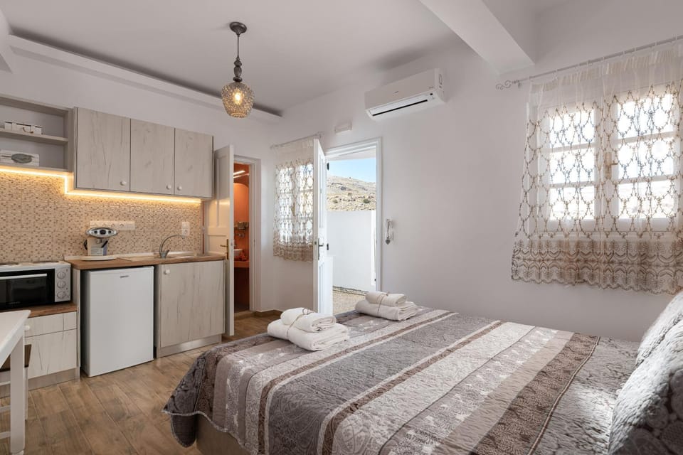 Bed, Kitchen or kitchenette, Photo of the whole room, Bedroom, pet friendly, stove, air conditioner