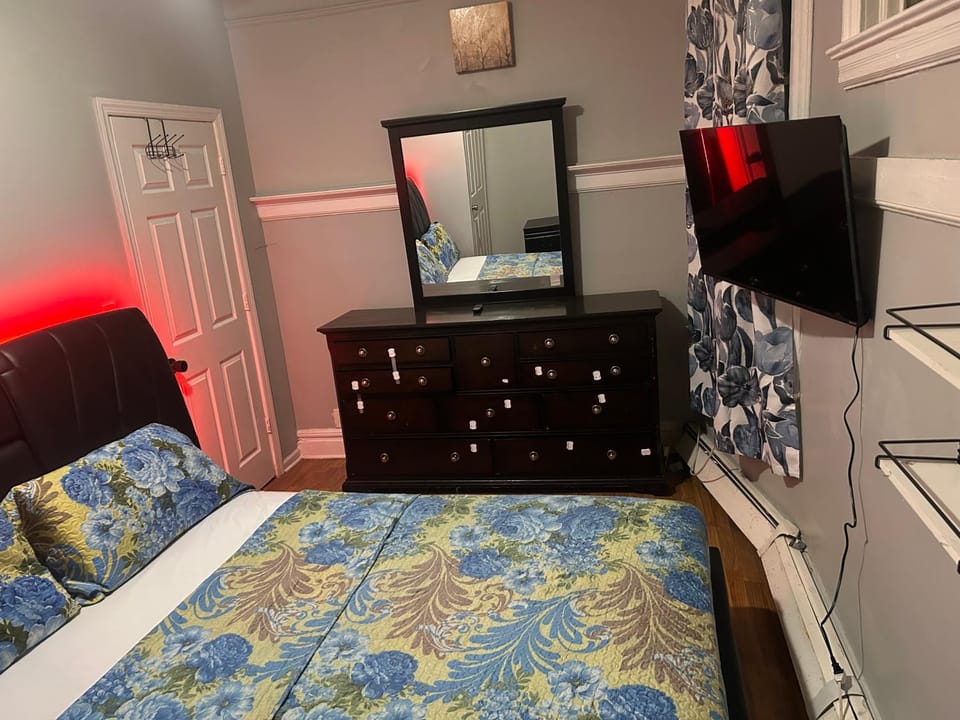 Stylish Red LED Bedroom Bed and Breakfast in Irvington
