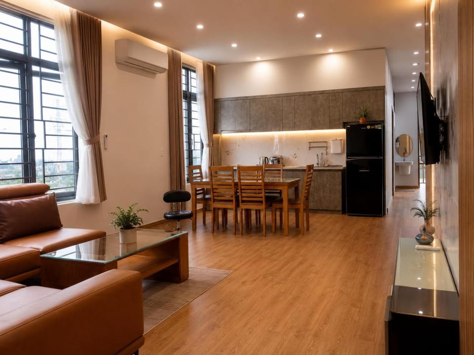 Kitchen or kitchenette, Living room
