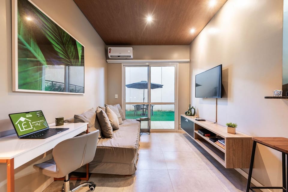 A6/G07-Garden Morumbis&Einsten com Ar, Vaga Apartment in Sao Paulo City