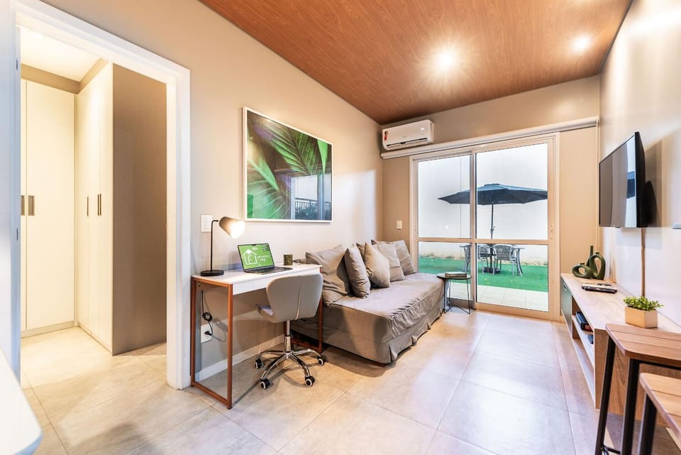 A6/G07-Garden Morumbis&Einsten com Ar, Vaga Apartment in Sao Paulo City