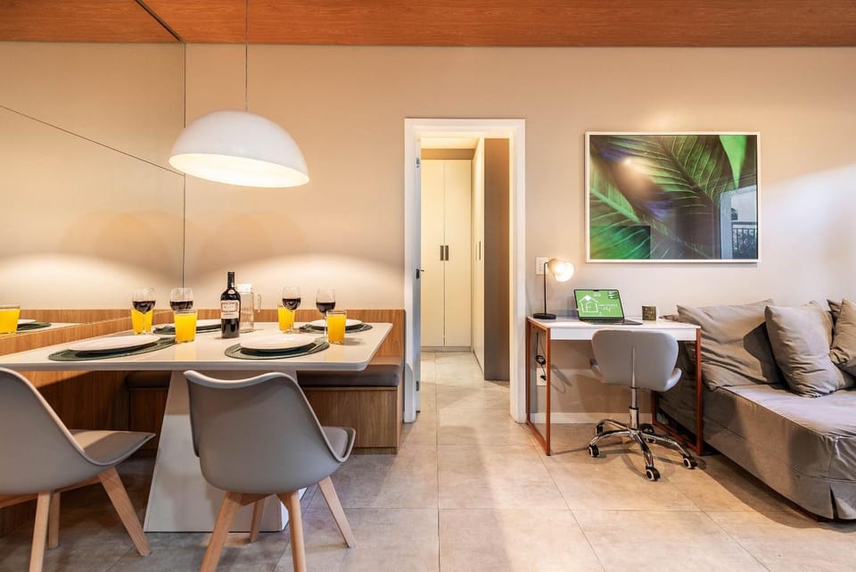 A6/G07-Garden Morumbis&Einsten com Ar, Vaga Apartment in Sao Paulo City
