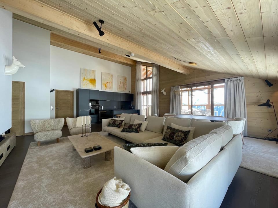 Living room, kitchen