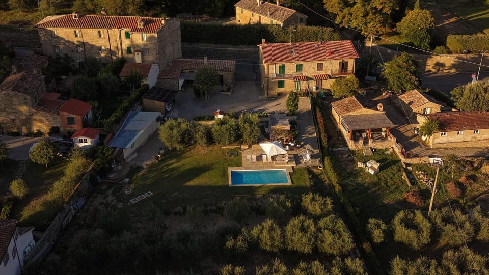 Casale Delle Rose in Cortona with private pool House in Tuscany