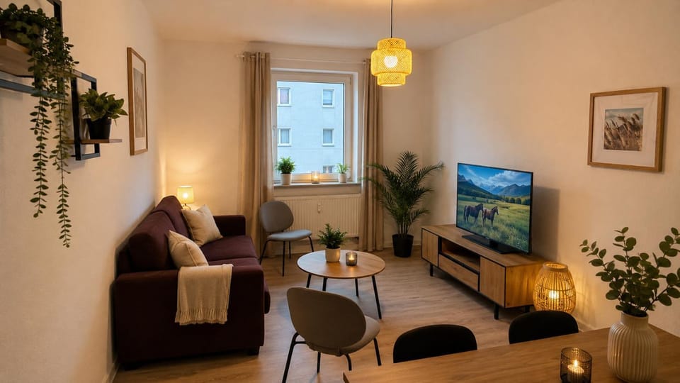 TV and multimedia, Living room, Seating area, Dining area, Evening entertainment