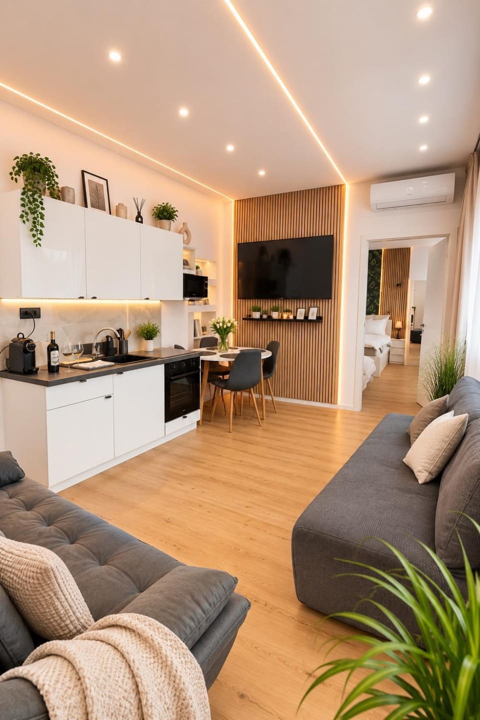 TV and multimedia, Kitchen or kitchenette, Living room, Seating area, Dining area, minibar, stove