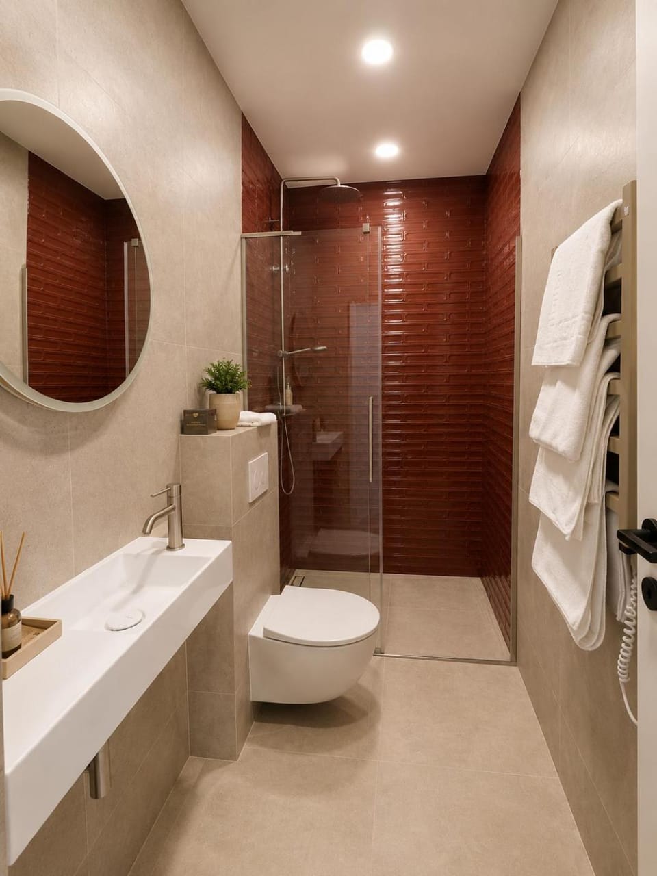 Shower, Bathroom, towels